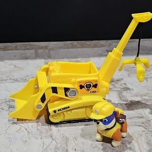 Paw Patrol Rubble's Diggin' Bulldozer‎ vehicle Super Rubble figure truck set